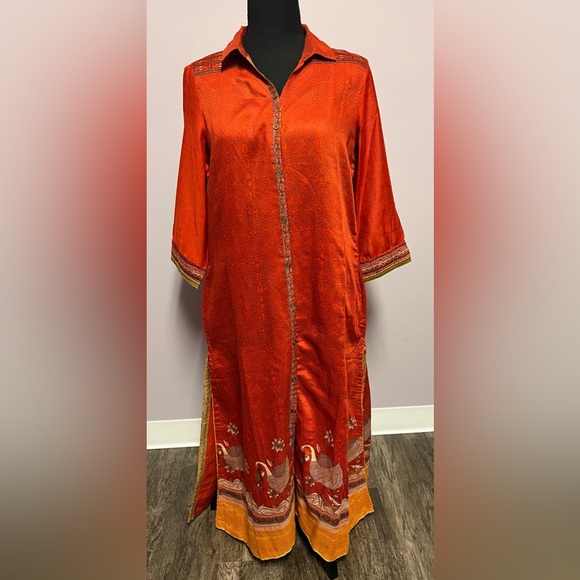 NWT Indian 36 TUNIC Kurta ETHNIC Top SMALL Women - Picture 1 of 15
